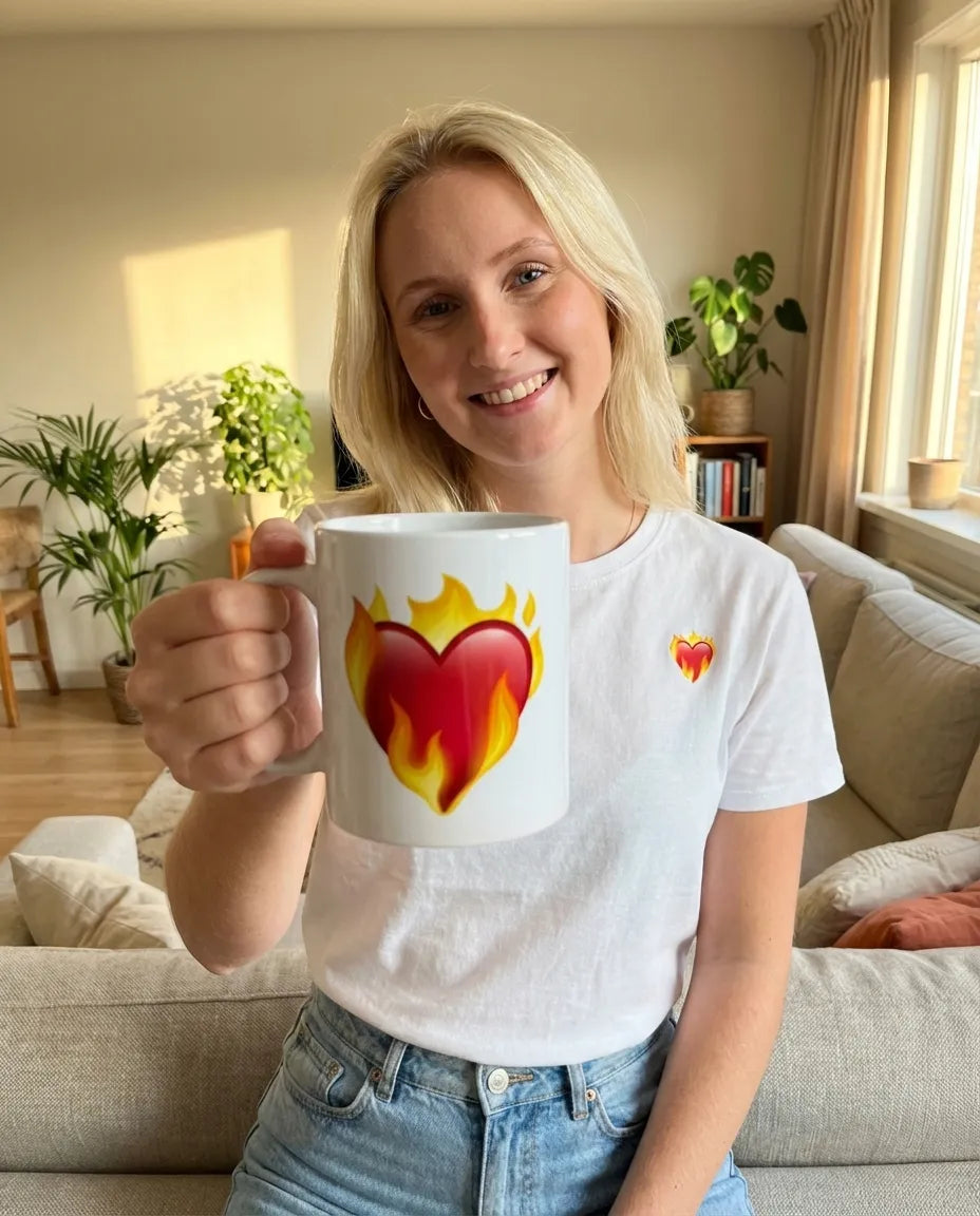Heart on Fire Taza