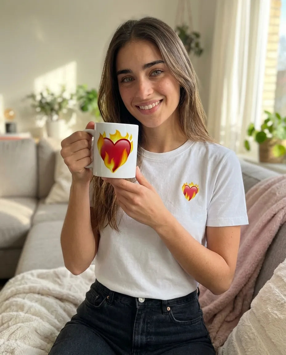 Heart on Fire Taza