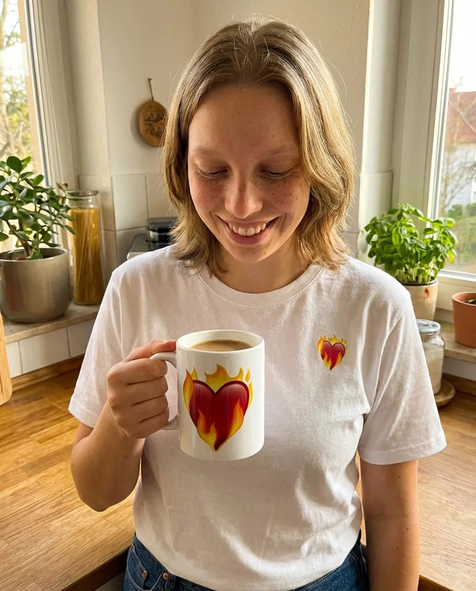 Heart on Fire Taza
