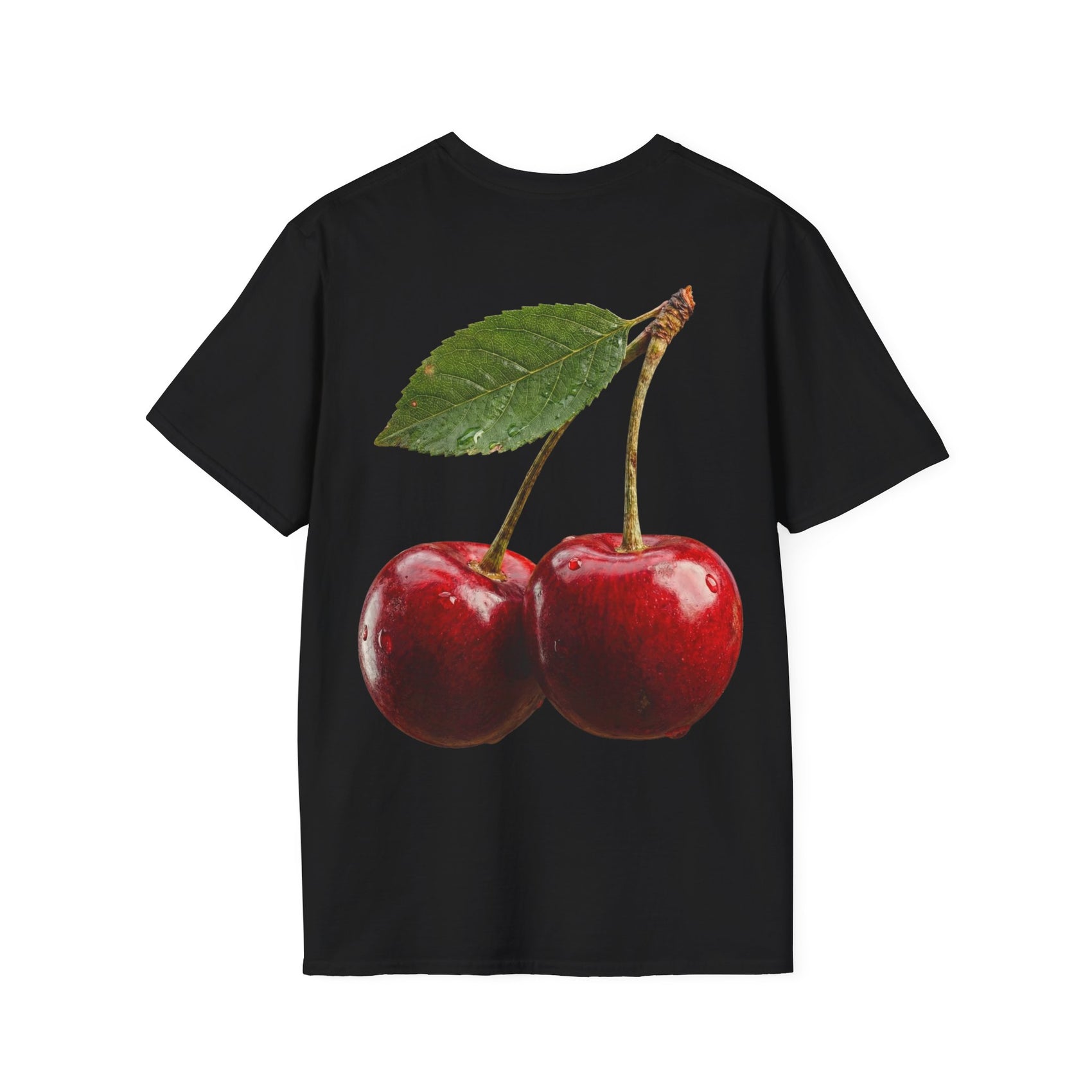 Cherries Camiseta Negra