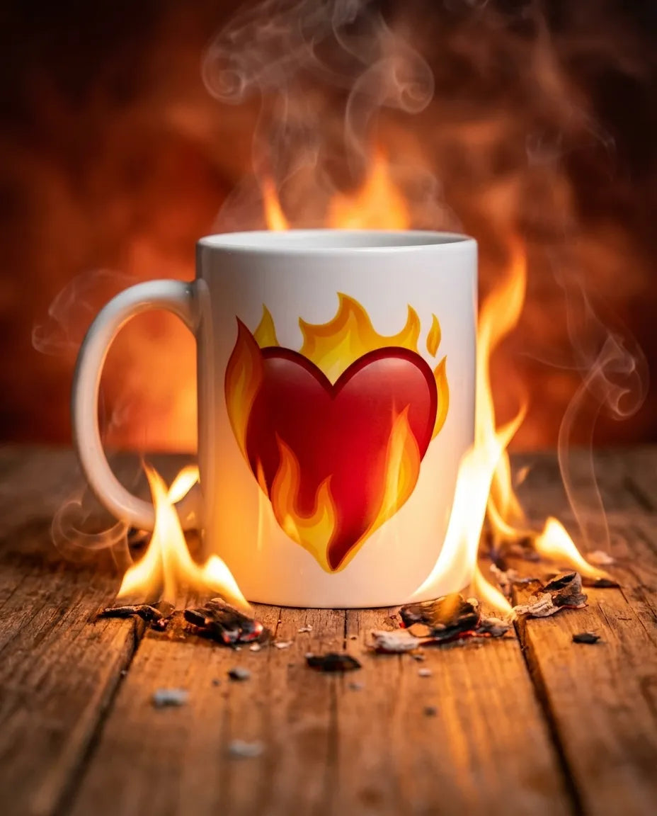 Heart on Fire Taza