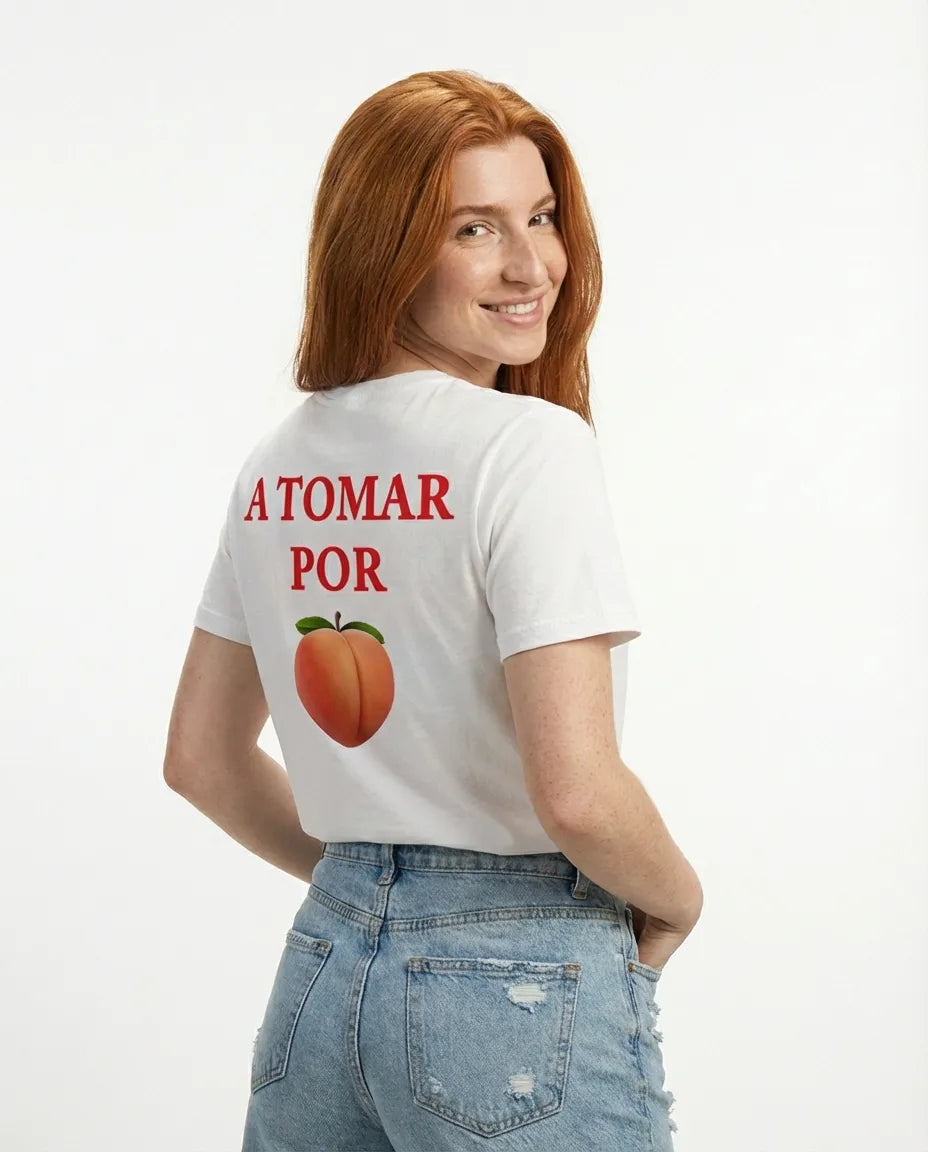 A Tomar Por 🍑 Camiseta Blanca