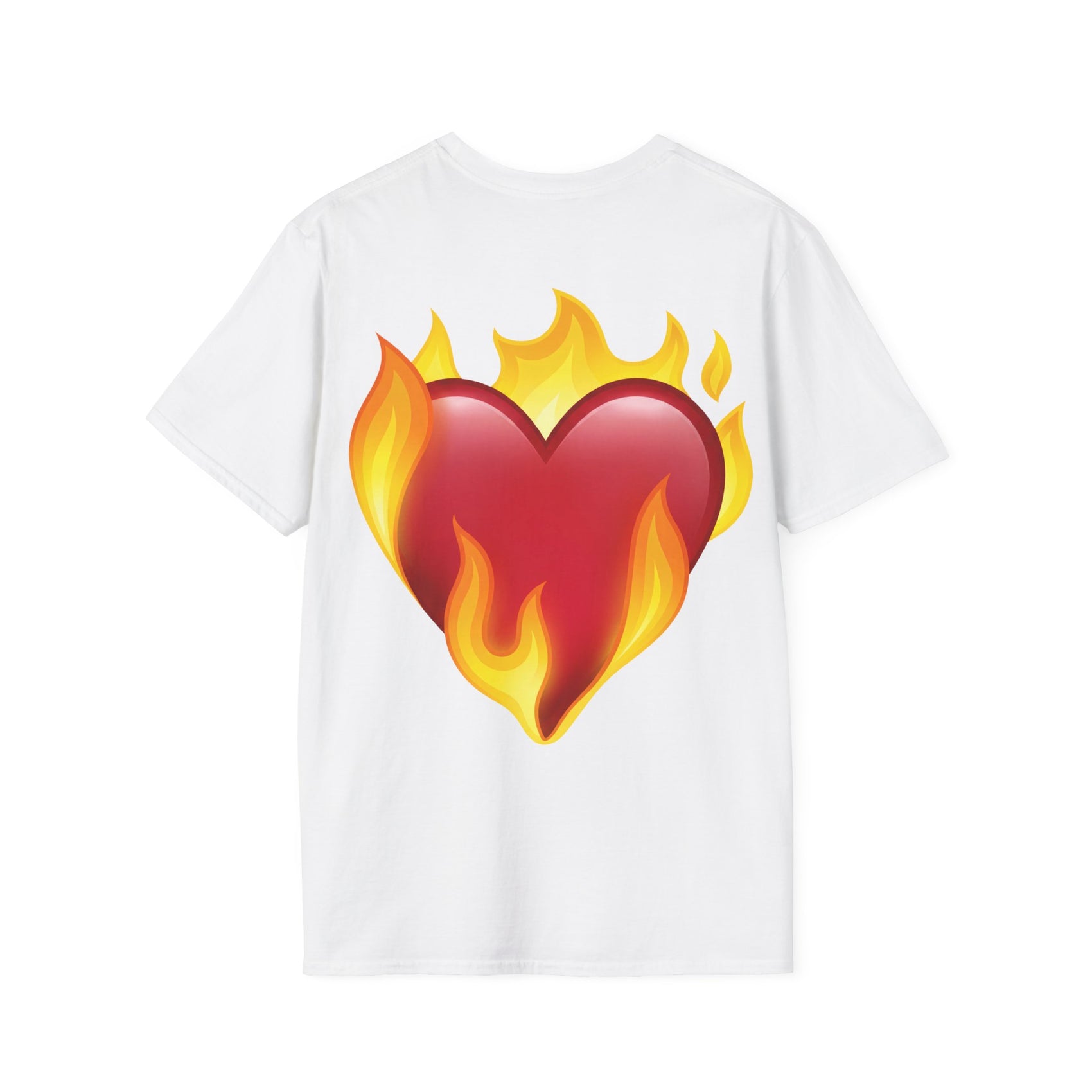 Heart on Fire Camiseta Blanca