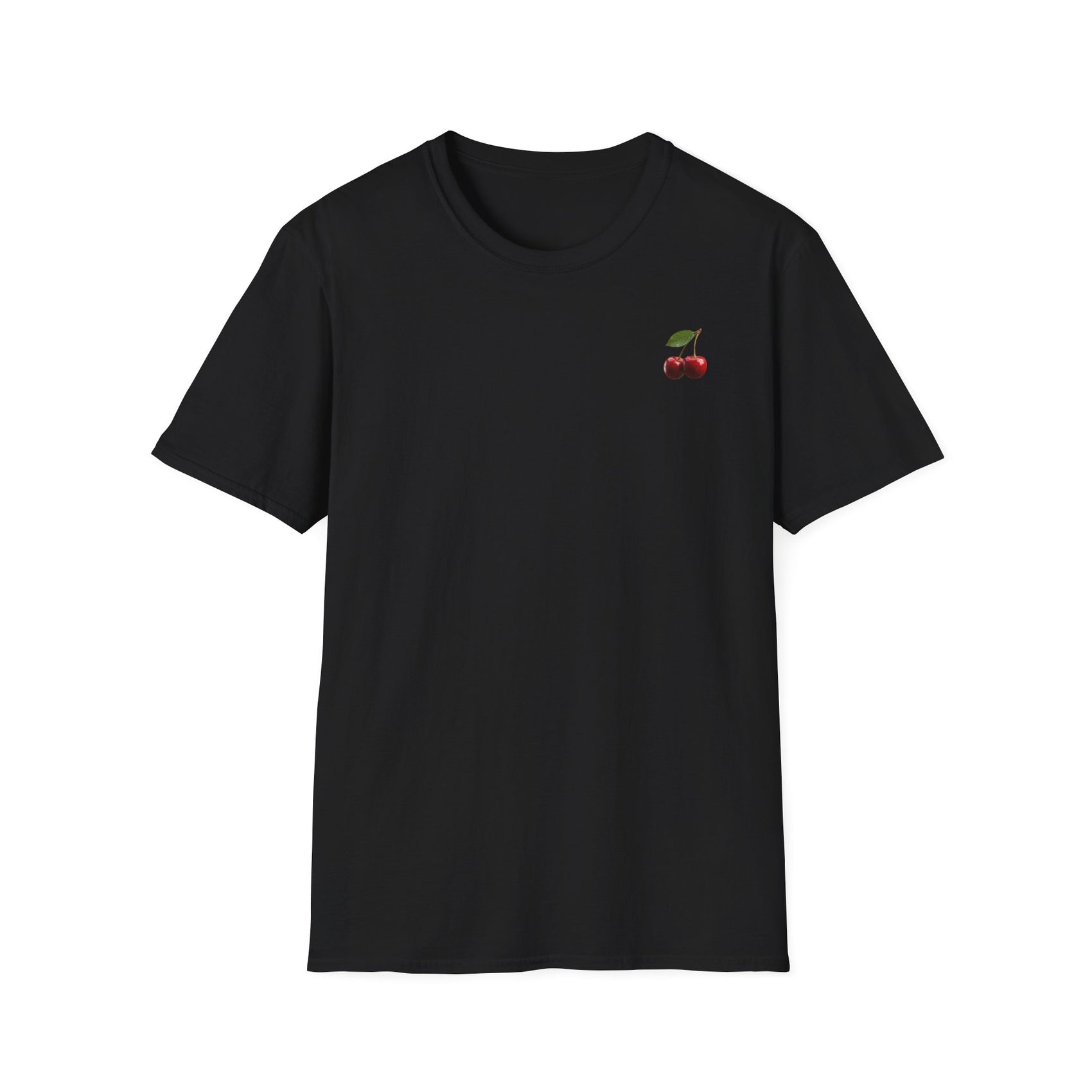 Cherries Camiseta Negra
