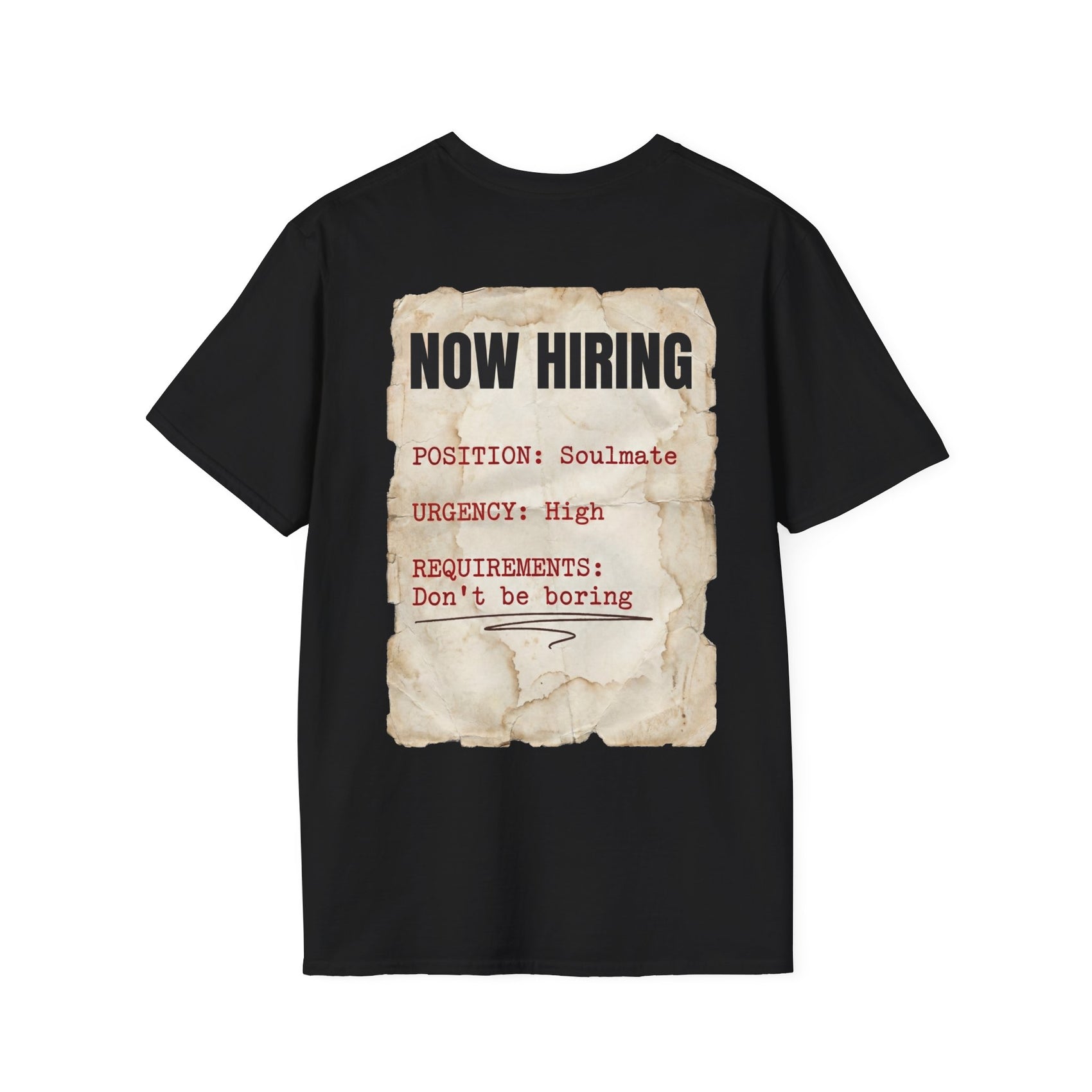 Now Hiring Camiseta Negra