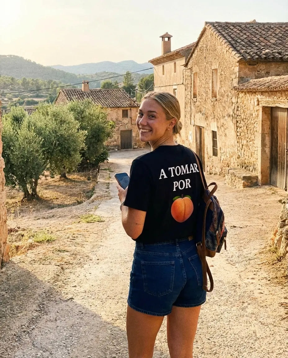 A Tomar Por 🍑 Camiseta Negra