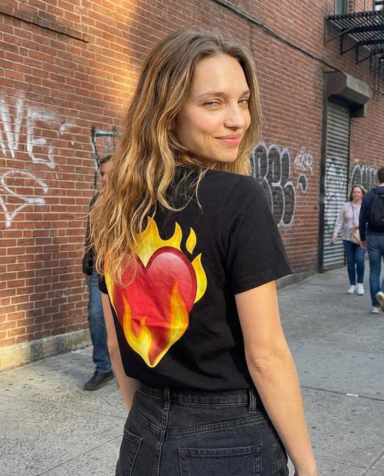 Heart on Fire Black T-Shirt, photo 4