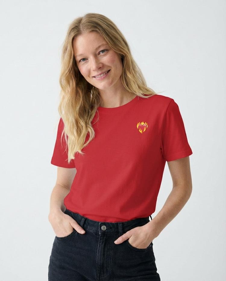 Heart on Fire Camiseta Roja, foto 5