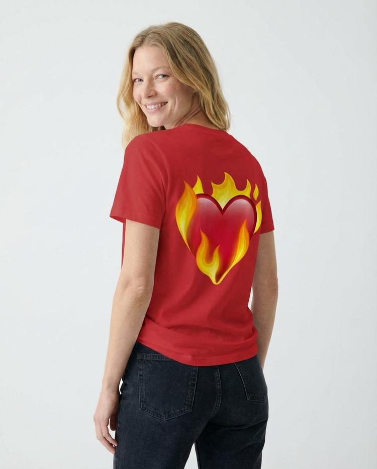 Heart on Fire Camiseta Roja, foto 6
