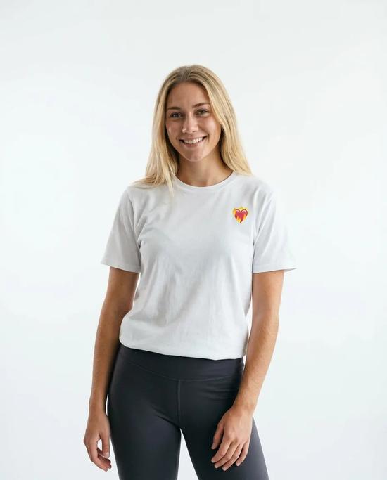 Heart on Fire White T-Shirt, photo 3