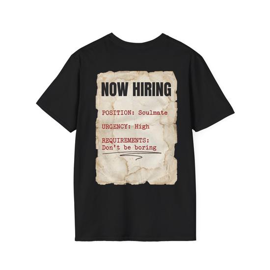 Now Hiring Camiseta Negra