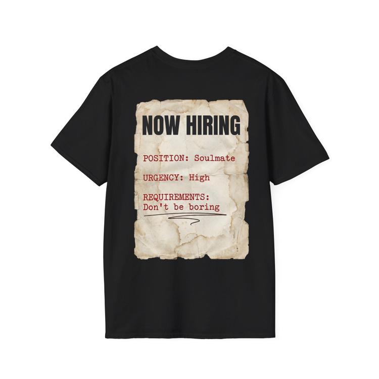 Now Hiring Camiseta Negra